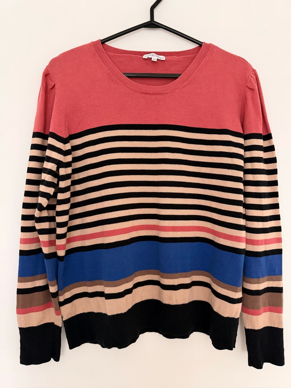 Northern Reflections striped cotton sweater - XL